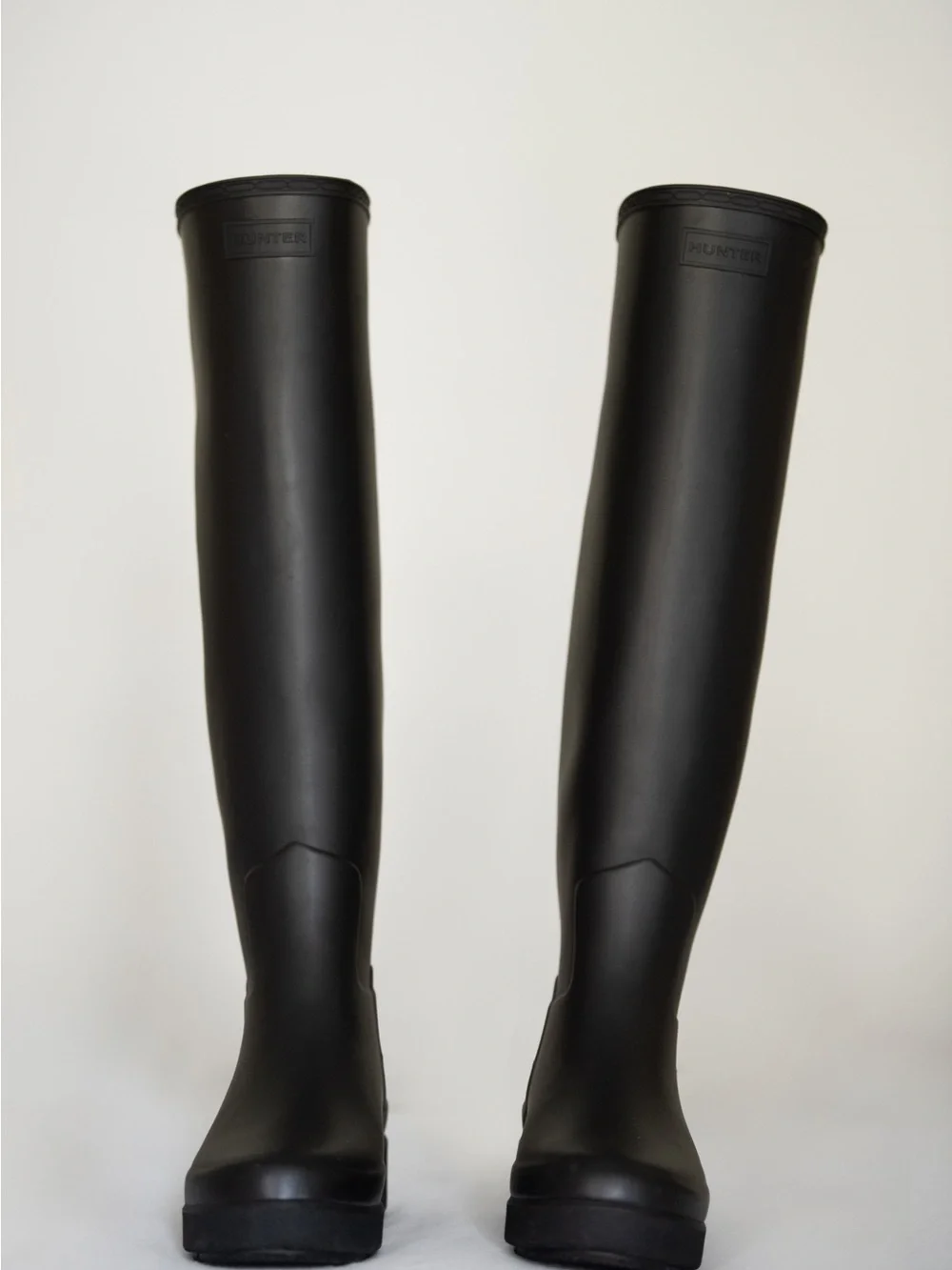 Hunter Black Over-the-Knee Waterproof Rain Boots